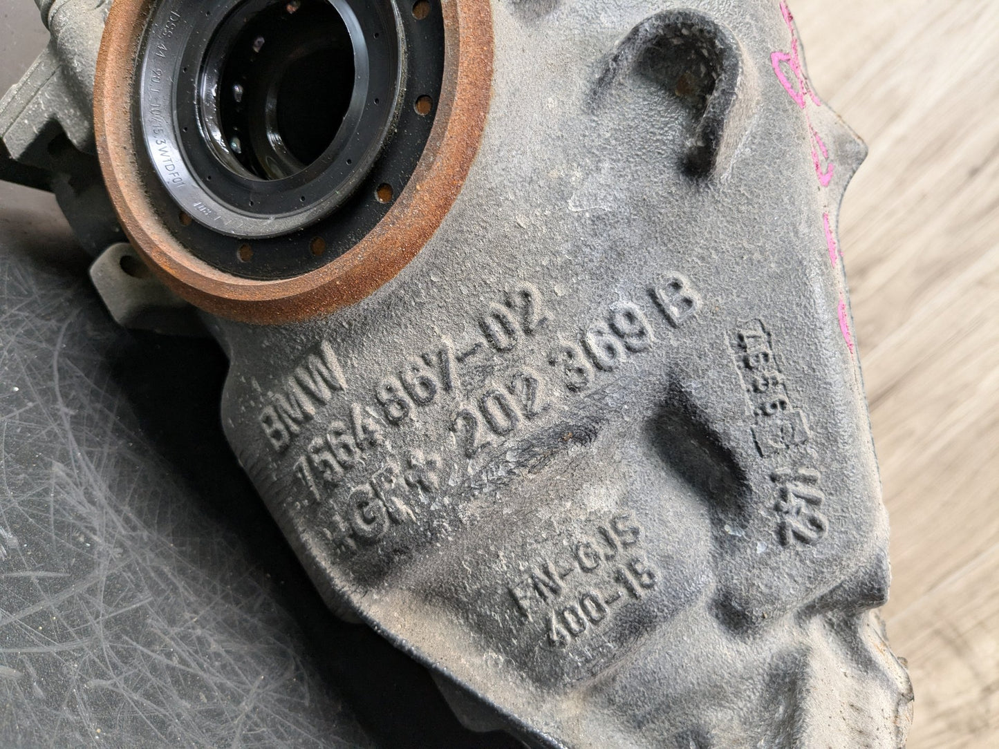 2016 BMW X3 Rear Axle Carrier Differential 57377k 8658462