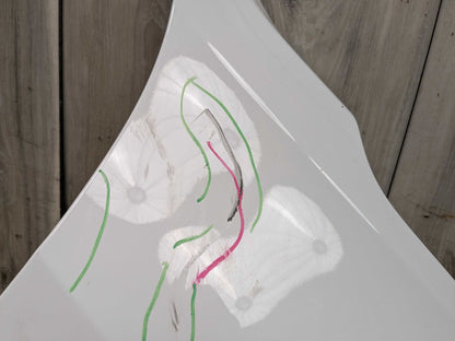 *NOTE* 14-18 OEM BMW F15 X5 Front Right Passenger Side Fender Panel White 300 White ALPINWEISS III (300)