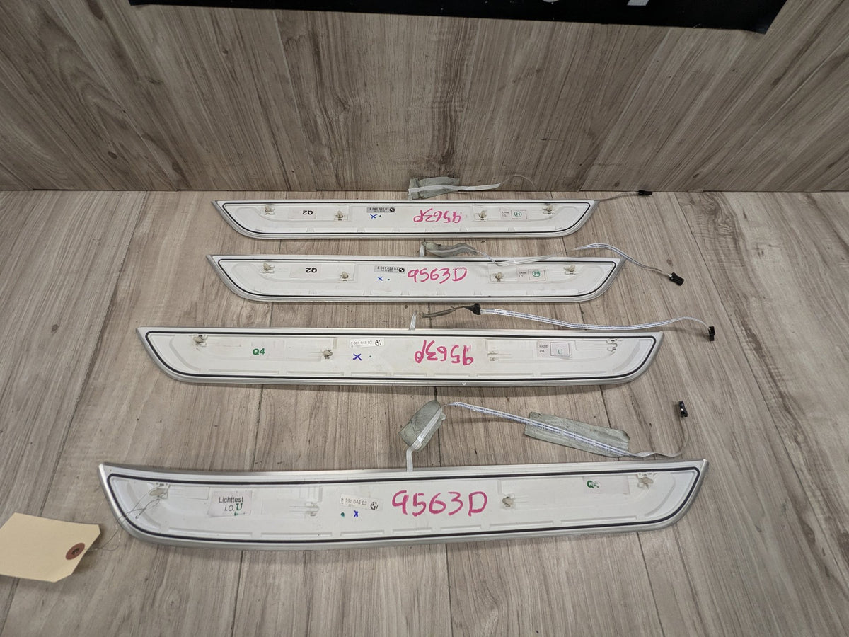 16-19 OEM BMW G11 G12 OEM Door Sills M Trim Illuminated Entry Panels Kit SET*