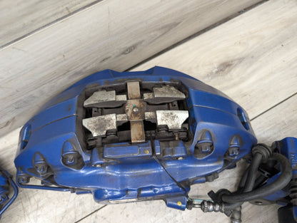 17-23 OEM BMW G30 540 M550 Front Rear Left Right Brake M SPORT Calipers SET Blue