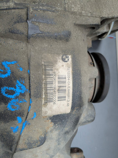07-13 OEM BMW E82 E90 E92 N54 N55 Automatic Rear Differential Axle Carrier 3.46