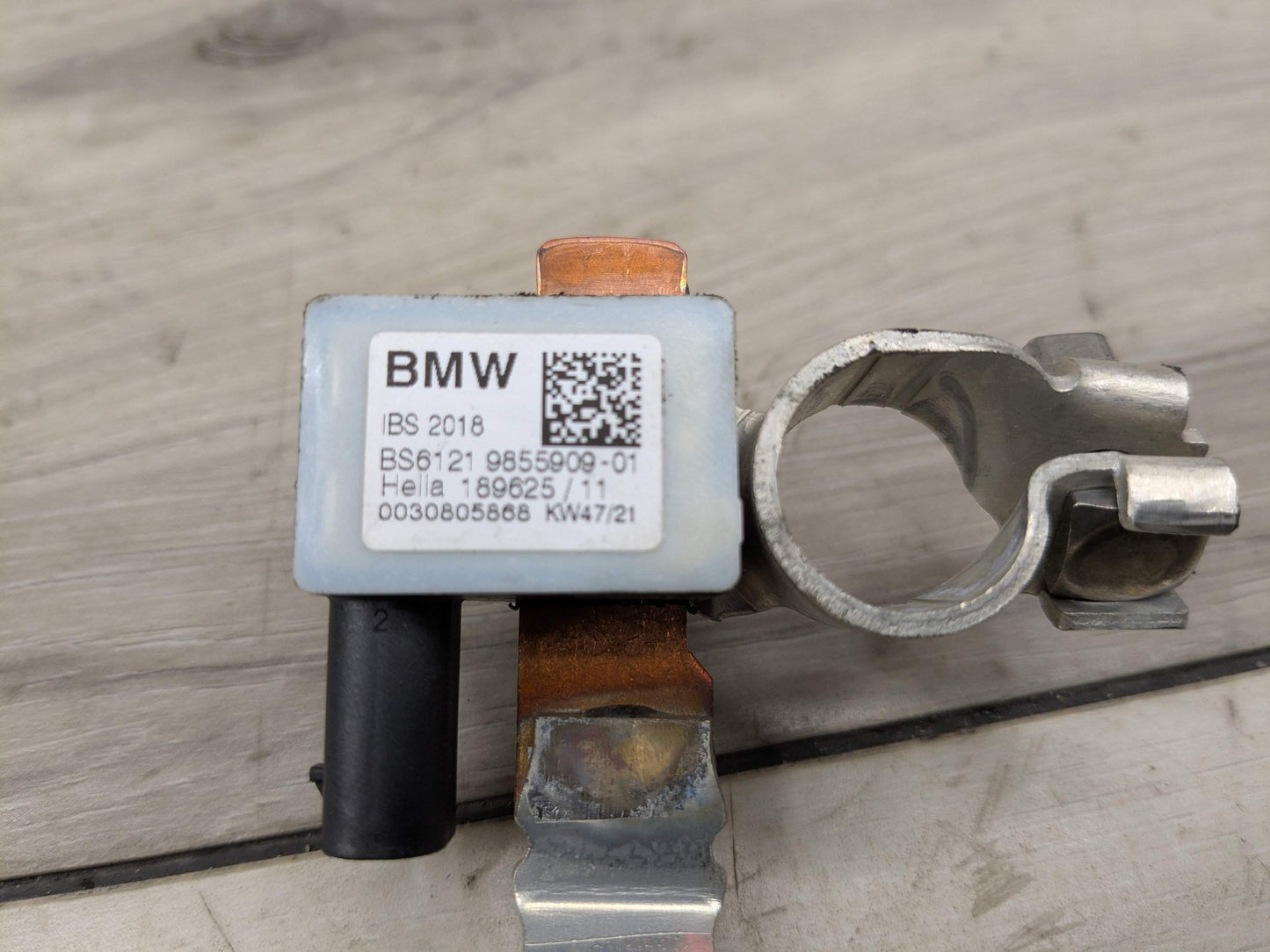 2022 BMW 330i G20 Battery Negative IBS Wire Cable 9855909 OEM BMW G05 G06 G07 G20 G22 G23 G26 G42 Negative Cable Terminal IBS Sensor Black
