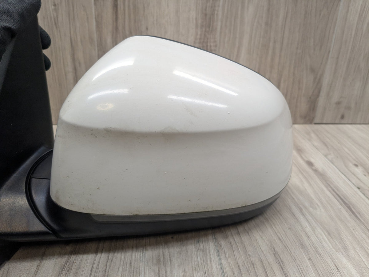 15-17 OEM BMW F25 X3 Left Driver Side Side Mirror Heated Auto Dim Assembly White
