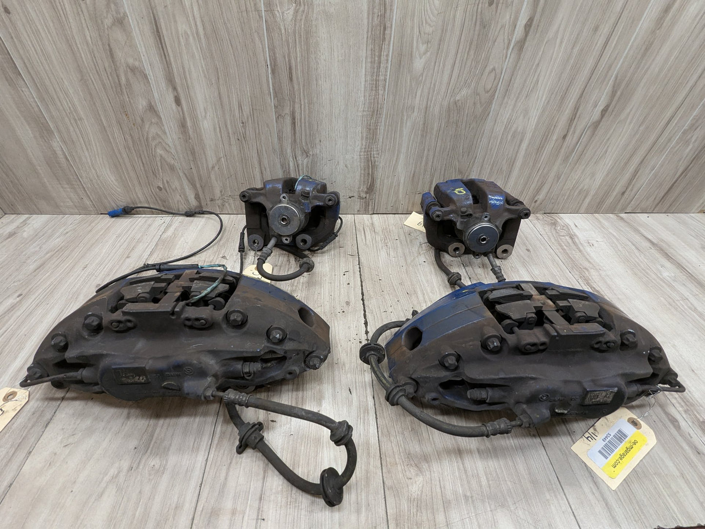 17-23 OEM BMW G30 540 M550 Front Rear Left Right Brake M SPORT Calipers SET Blue