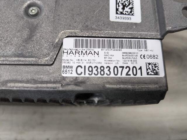 OEM BMW F10 F15 F22 F30 F32 F80 F82 X5 M3 M4 HARMAN Headunit NBT HU Radio HW 3.1