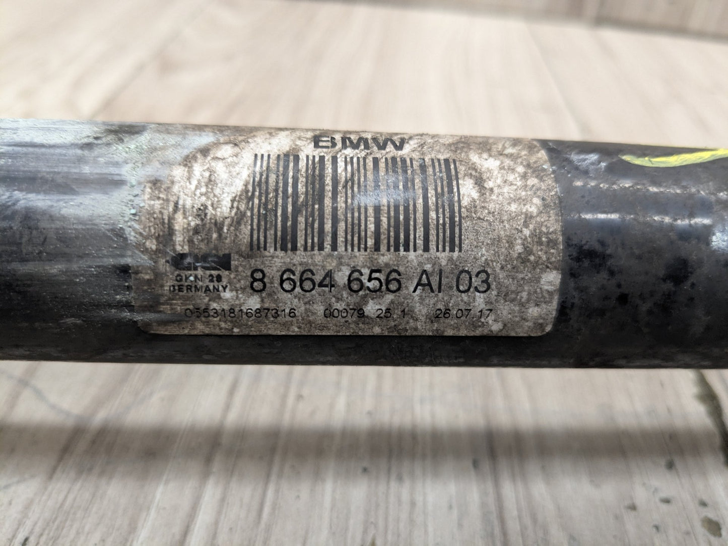 18-20 OEM BMW G30 M550iX AWD Rear Right Passenger Side Output Half Shaft CV Axle
