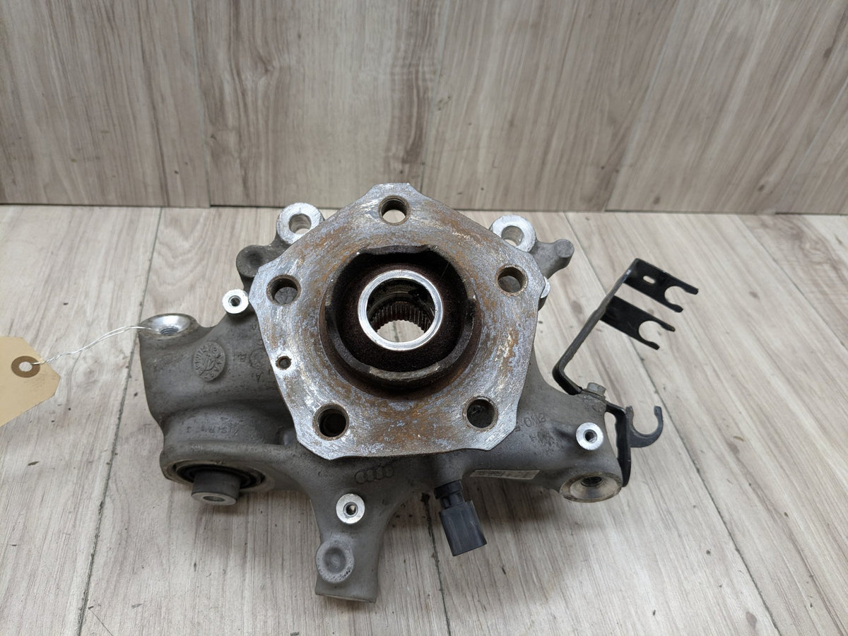 2018-2024 Audi S5 B9 Rear Left Driver Spindle Knuckle w/ Bearing 8W0505435 OEM