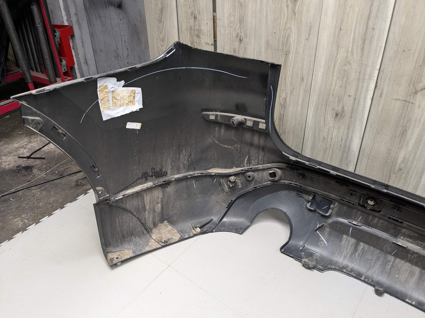 2019 BMW X3 G01 Rear Bumper Cover Black SCHWARZ II (668)