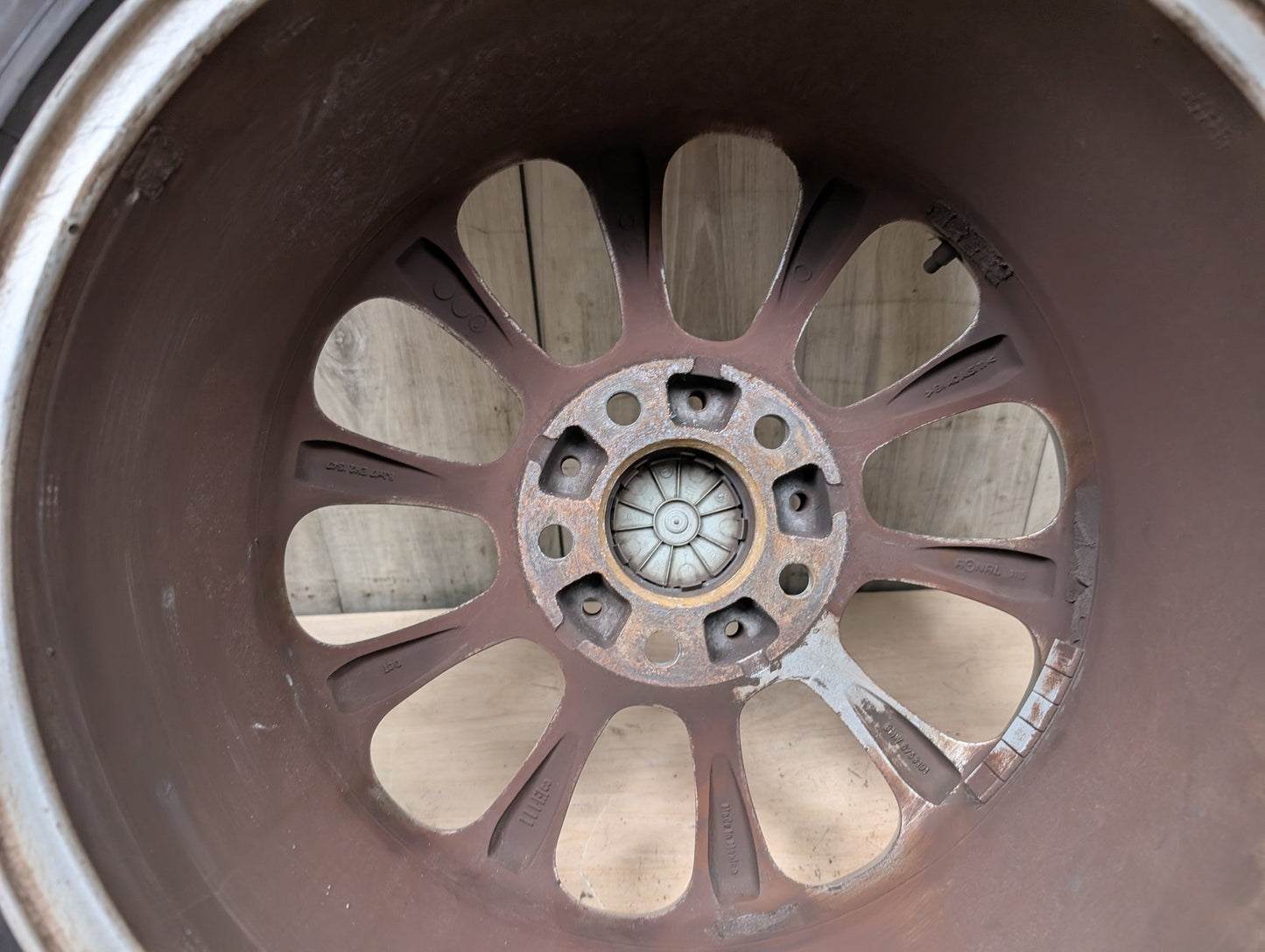 03-08 OEM BMW E85 Z4 Rim Wheel 17x8" ET:47 LA Wheel Turbine Style 106