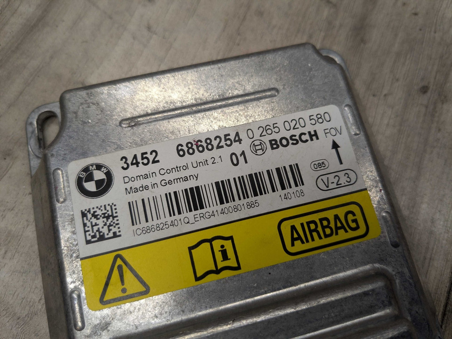 2014 BMW 428i F32 SRS Airbag Air Bag Module 6868254