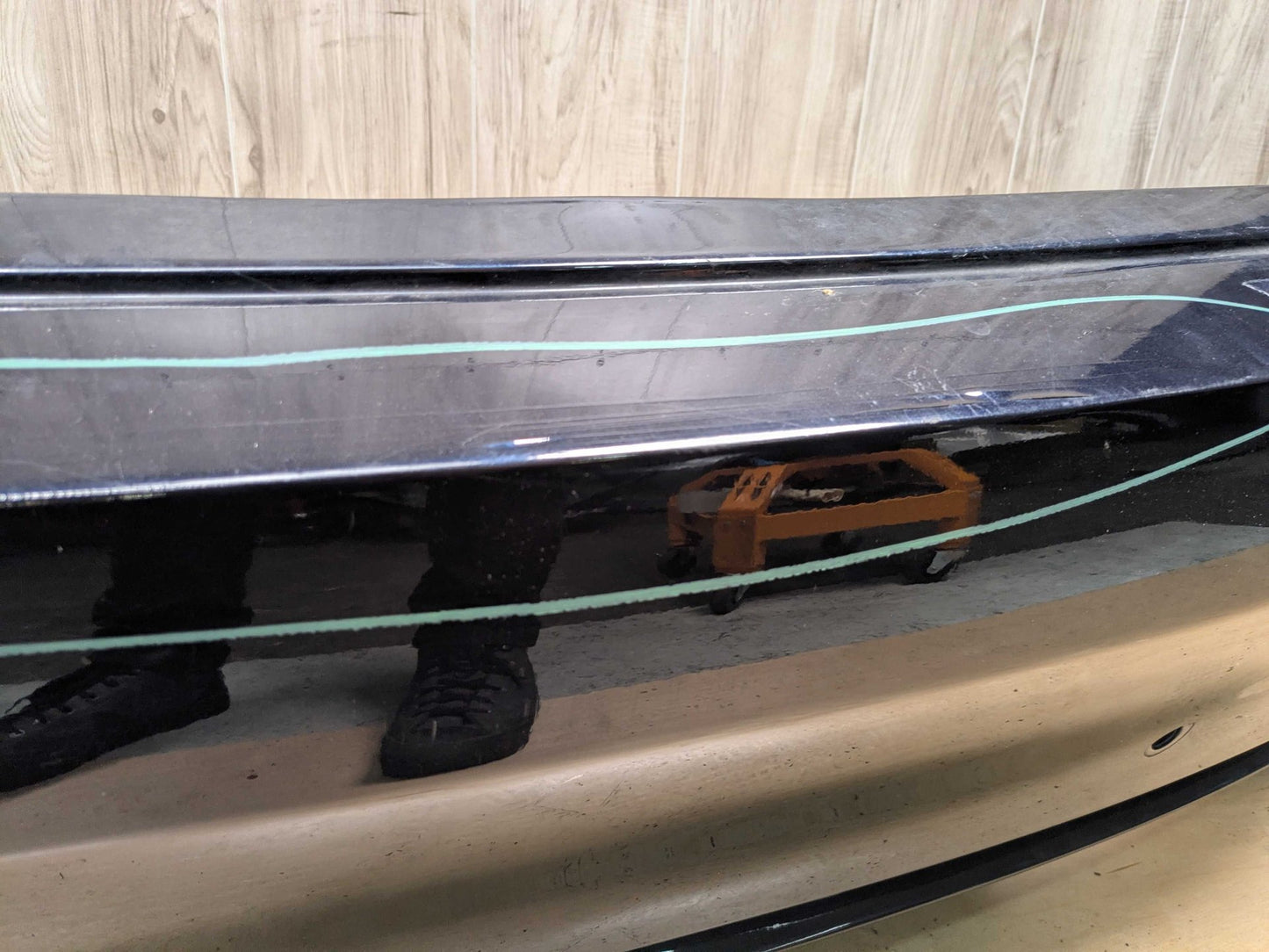 *15-18 OEM BMW F86 X6M M Rear Bumper Cover w/ Diffuser COMPLETE Black 416 CARBONSCHWARZ METALLIC (416)