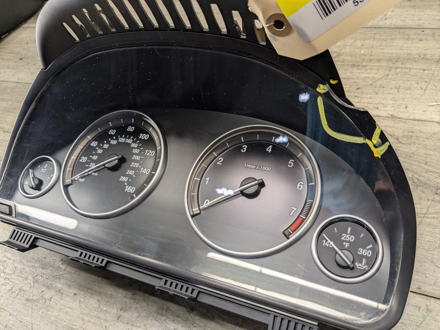 2011-2016 BMW 528i F10- Instrument Cluster Speedometer PN: 9291412