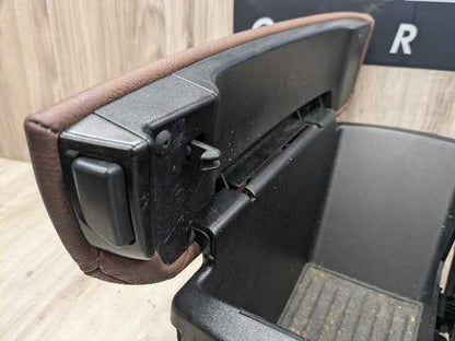 14-19 OEM BMW F15 F16 X5 X6 Front Center Console Arm Rest Leather TERRA