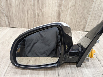 14-18 OEM BMW F15 X5 Left Driver Mirror Auto Dip Heated Shadow Line White