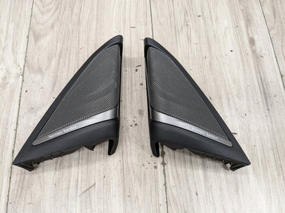 2017-2023 BMW M550i G30 Front Left Right Door Triangle Corner Speaker Assemblys SET 7409156 OEM BMW F90 G30 530 540 M550 HARMAN KARDON Left Right Door Speaker Tweeter PAIR