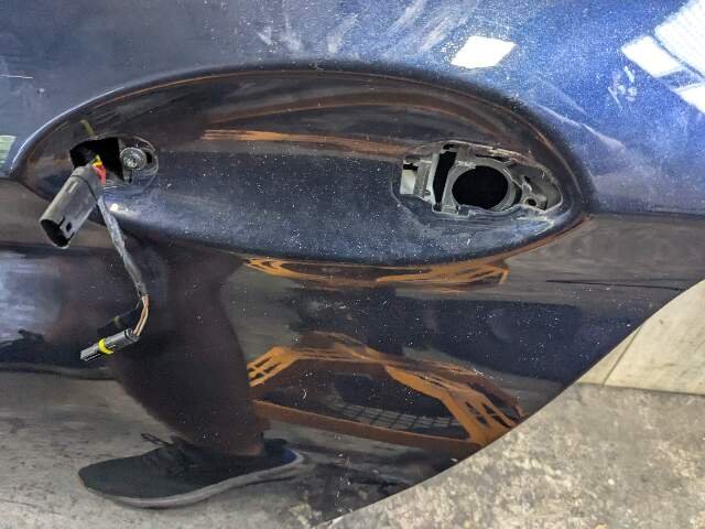 17-22 OEM BMW F90 M5 G30 530 540 550 Rear Left Driver Door Shell Panel Blue A89