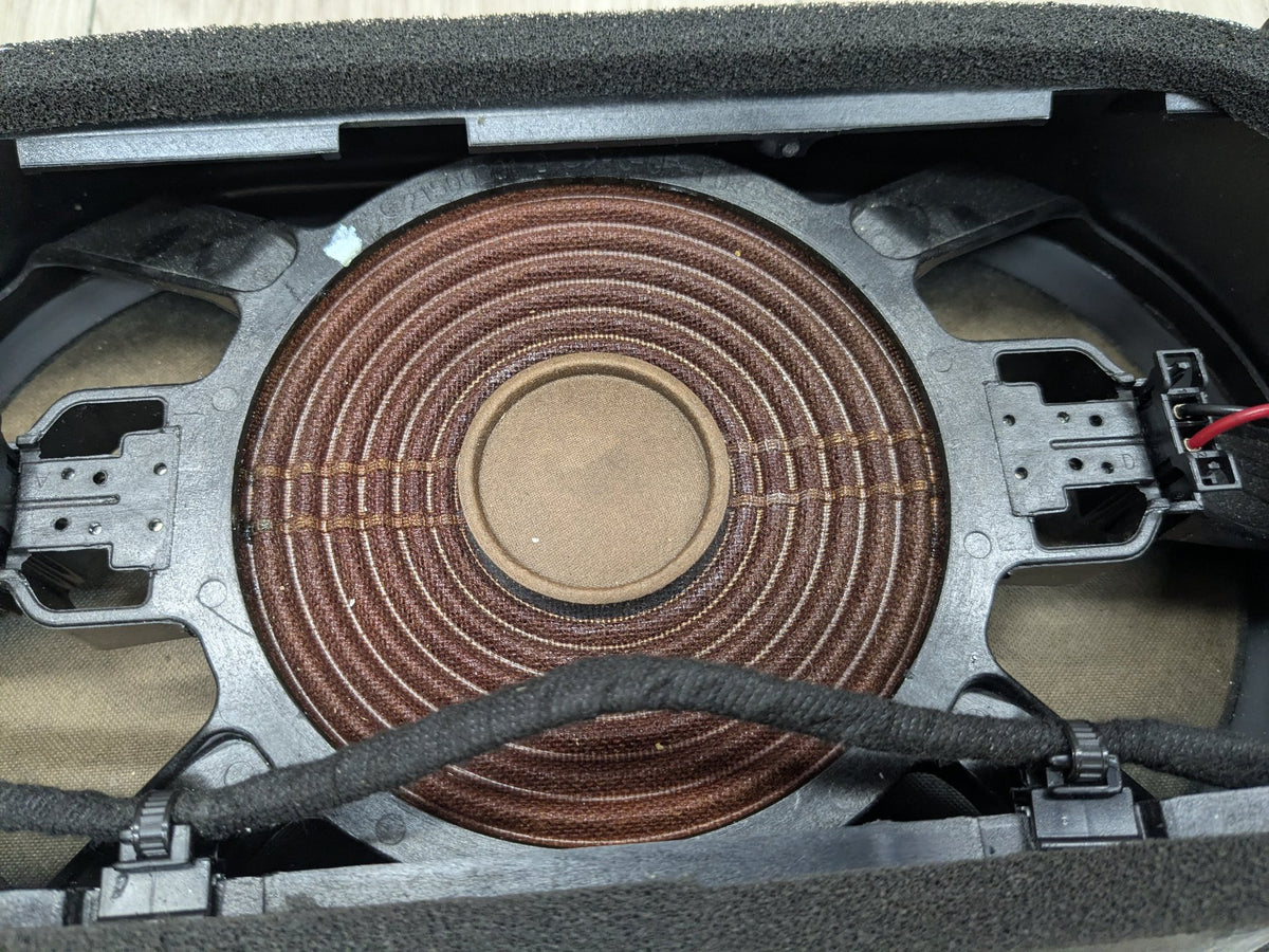 10-16 OEM Mercedes W212 W218 E350 E550 Rear Subwoofer Speaker Tray