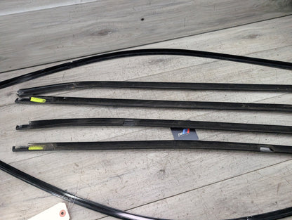 *11-17 OEM BMW F25 X3 SHADOW GLOSS Front Rear Left Right Door Trim SET (6)
