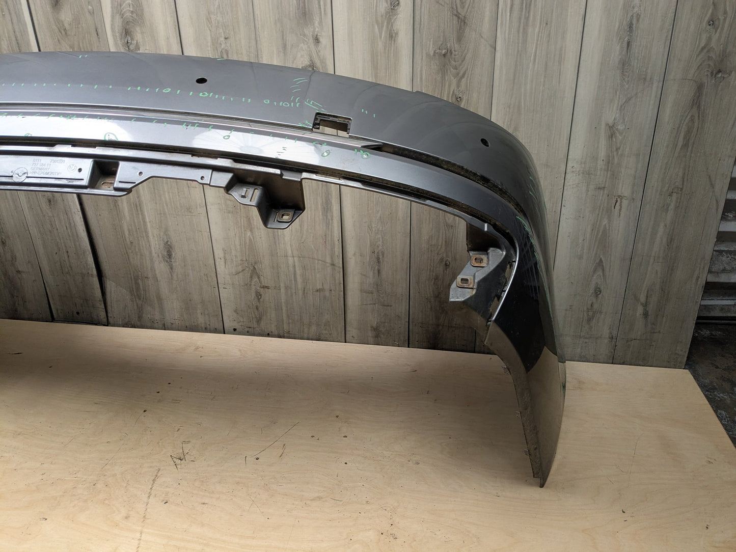 *13-15 OEM BMW F01 F02 740 750 Rear Bumper Cover w/ PDC Holes Gray A52 SPACEGRAU METALLIC (A52)