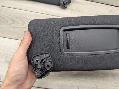 07-13 OEM BMW E70 X5 X5M Front Left Right Interior Sun Visor Black Pair SET