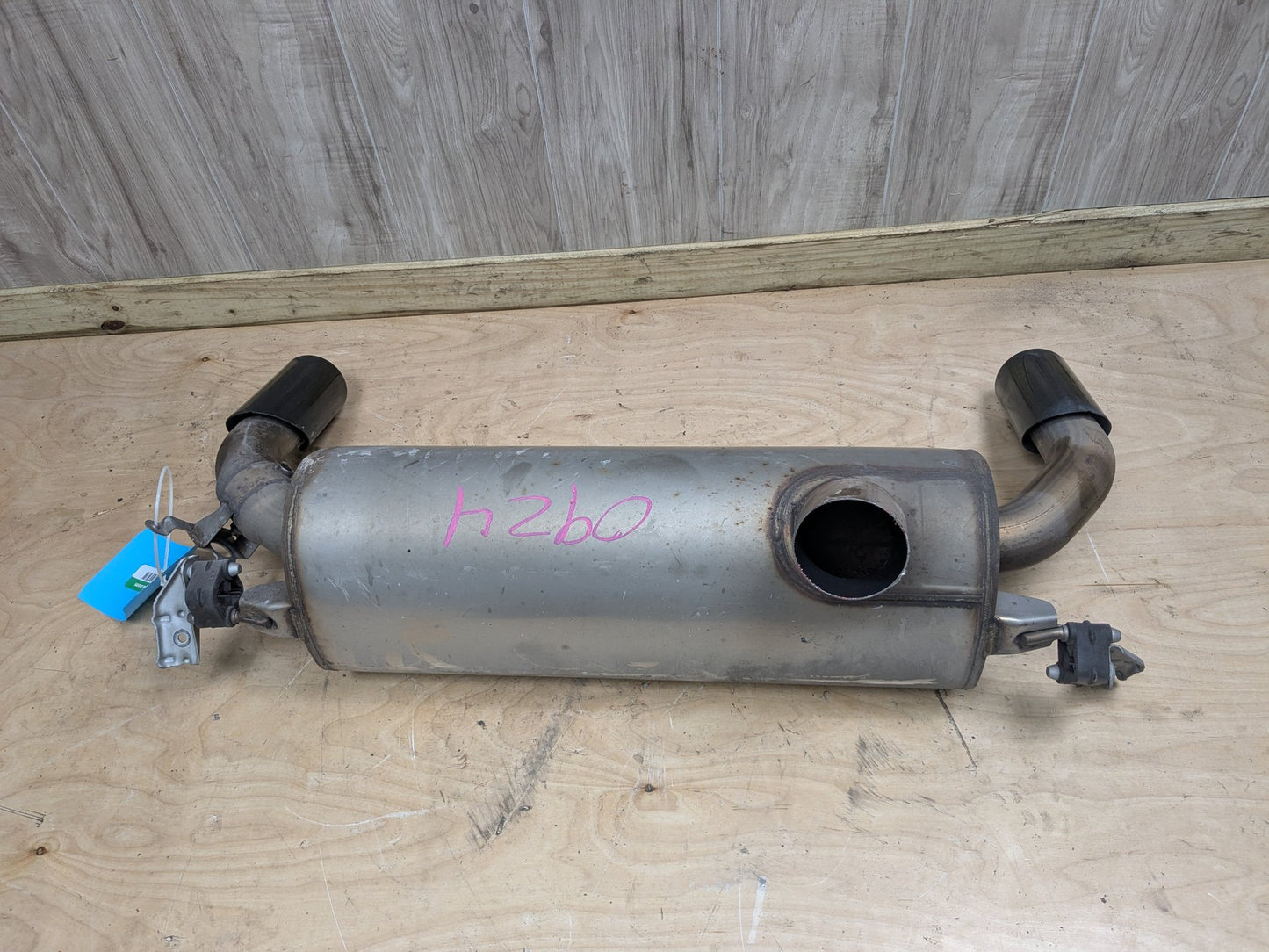 14-17 OEM BMW F22 F23 M235 Engine N55 Dual Exhaust Pipe Muffler w Black Tips