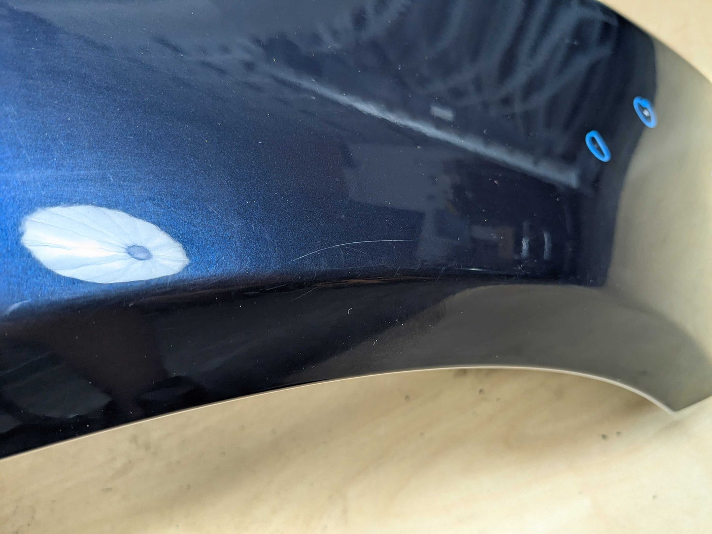 *11-16 OEM BMW F10 528 535 550 Right Passenger Side Fender Panel Blue A89 IMPERIALBLAU BRILLANTEFFEKT METALLI (A89)