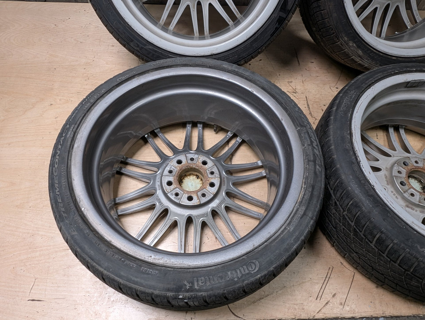 *OEM BMW E90 E91 E92 E93 Wheels Rims Front 19x8 ET37 Rear 19x9 ET39 LA Wheel Double Spoke 269 SET