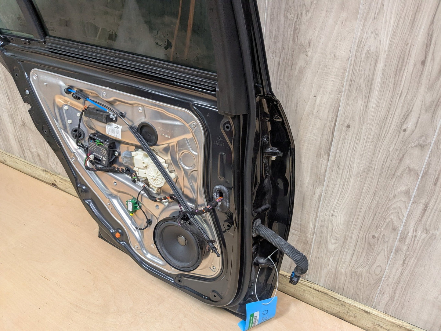 OEM Mercedes W212 E350 E400 E550 Rear Left Driver Door Shell Panel Black 197 (Obsidian black- Metallic finish)