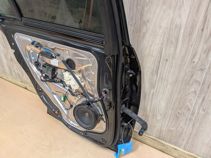OEM Mercedes W212 E350 E400 E550 Rear Left Driver Door Shell Panel Black 197 (Obsidian black- Metallic finish)