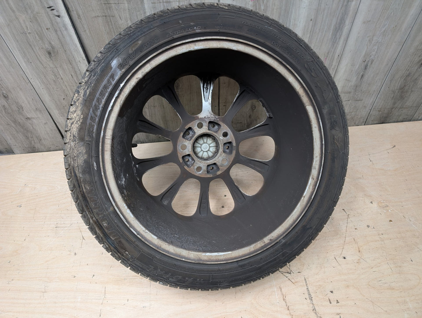 03-08 OEM BMW E85 Z4 Rim Wheel 17x8" ET:47 LA Wheel Turbine Style 106