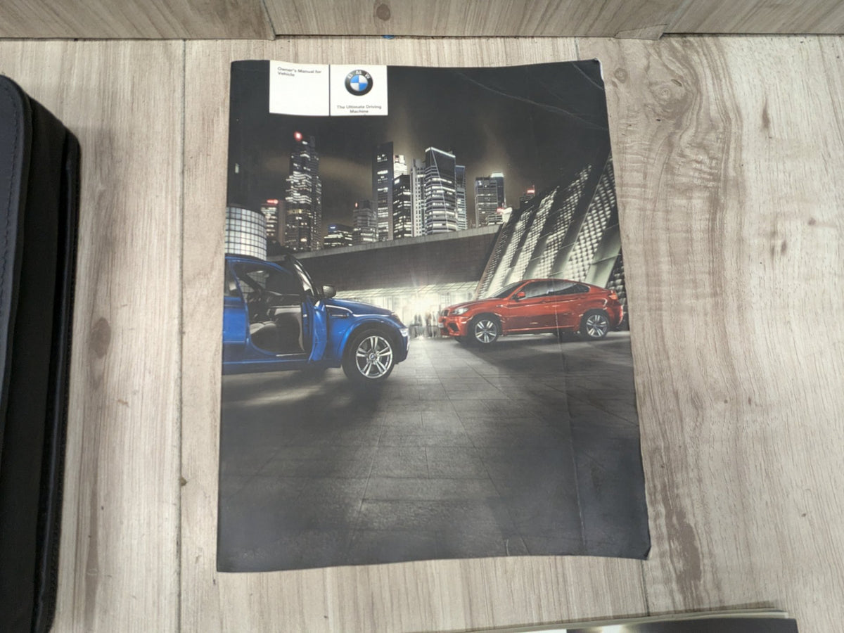 10-13 OEM BMW E70 X5M Owners Manual and Operator Books Set with OEM M Case