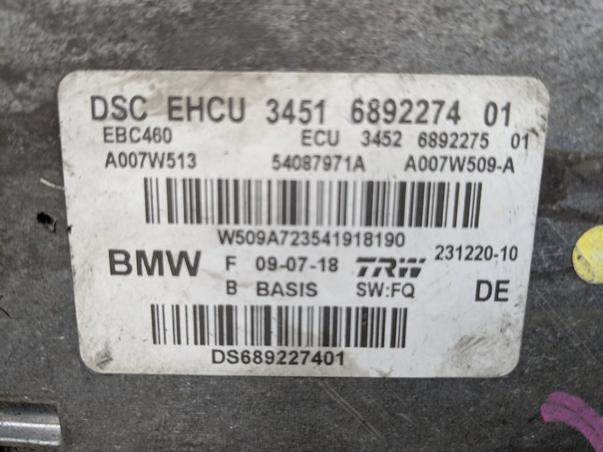2019 BMW X3 G01 ABS Pump Module 6892274 PRE-LCI OEM BMW G01 G12 G30 X3 DSC/ DXC ABS Pump Computer Unit Anti Lock Brake OEM
