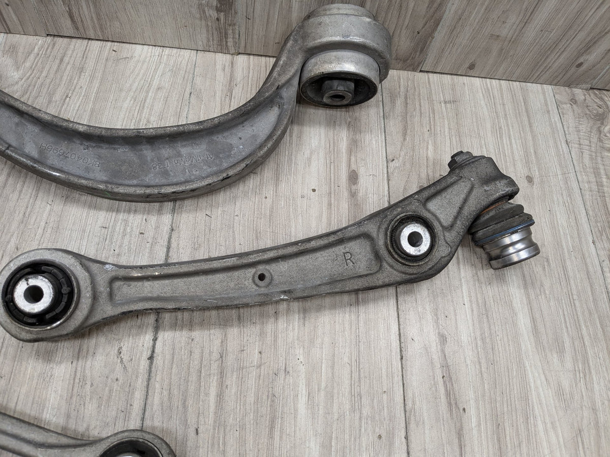 13-17 OEM AUDI A5 S5 Front Right Passenger Upper Lower Control Arm w Tie Rod SET