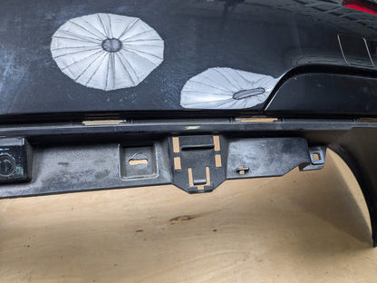 *09-15 OEM BMW F01 F02 740 750 Rear Bumper M SPORT Cover w/ PDC Holes Black 475 Black BLACK SAPPHIRE METALLIC (475)