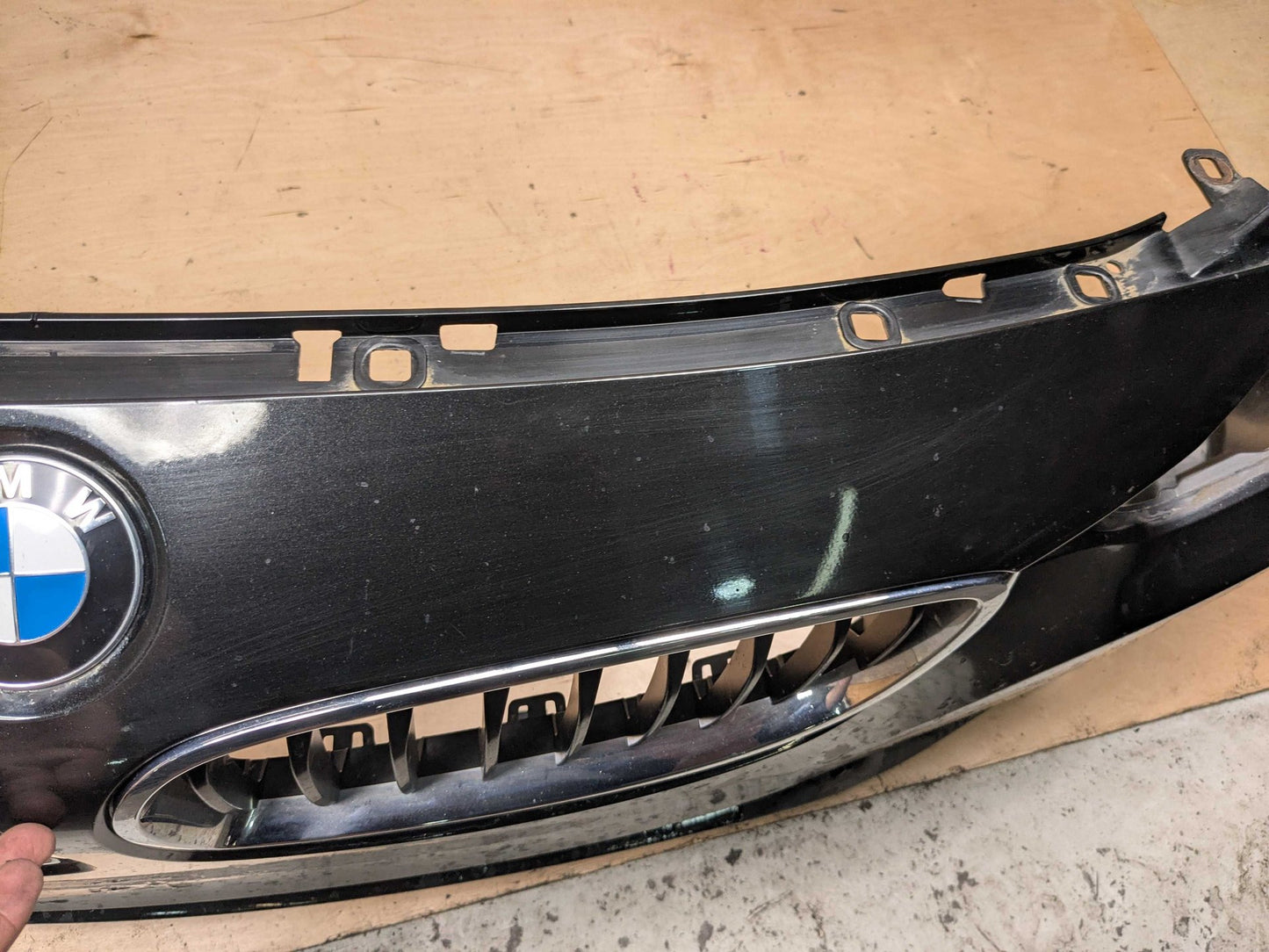 NOTE* OEM BMW F32 F33 F36 428 430 435 440 Front Bumper Cover w Grilles Black 475 BLACK SAPPHIRE METALLIC (475)