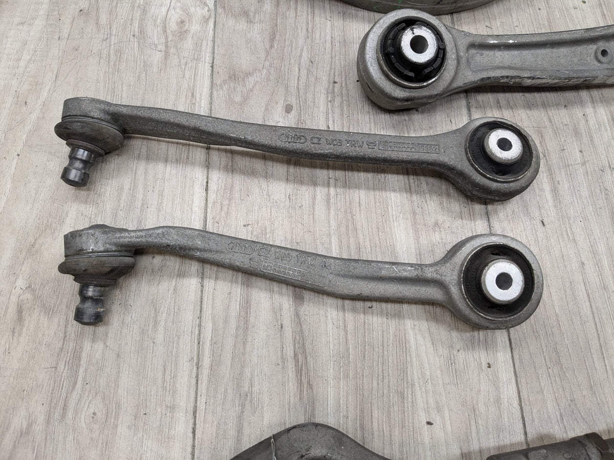 13-17 OEM AUDI A5 S5 Front Right Passenger Upper Lower Control Arm w Tie Rod SET