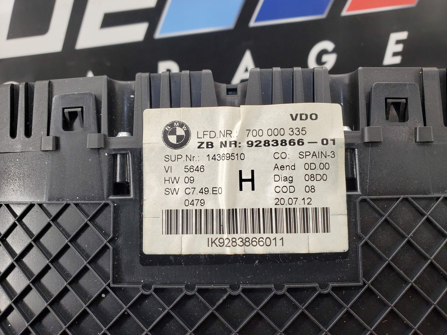 2013 BMW Z4 E89 Instrument Speedometer Guage Cluster 9283866