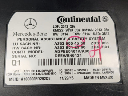 OEM Mercedes W205 C300 Communication Emergency Control Module