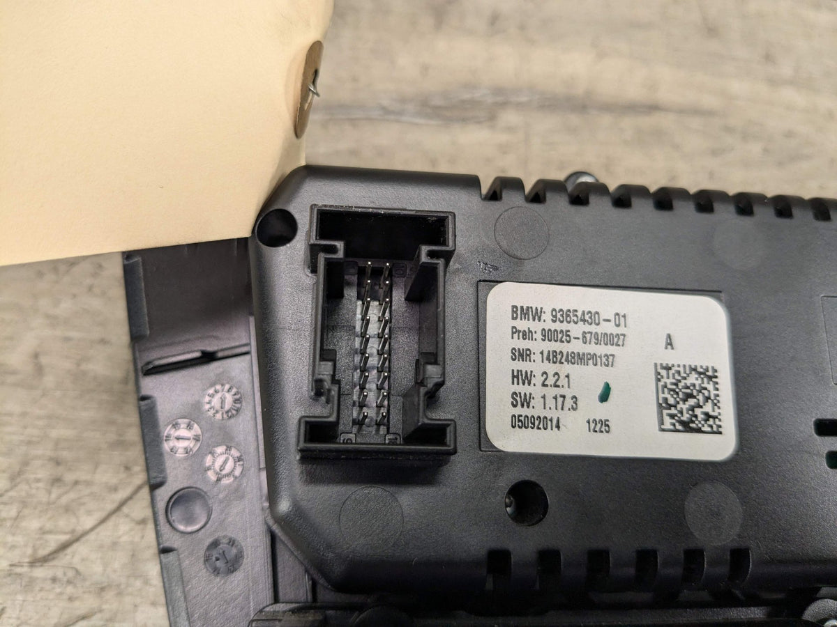14-18 OEM BMW F15 F85 X5 F16 F86 X6 AC Heater Control Panel Radio Media Switch