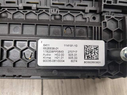 17-20 OEM BMW F90 G30 530 540 M550 AC Climate Control Panel Radio Media Buttons