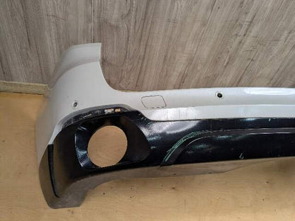 *14-18 OEM BMW F15 X5 Rear Bumper Cover PDC Holes w/ Diffuser N55 N57 White A96