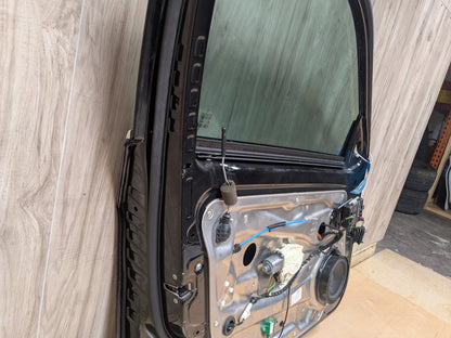 10-16 OEM Mercedes W212 E350 E400 E550 Front Left Driver Door Shell Panel Black 197 (Obsidian black- Metallic finish)