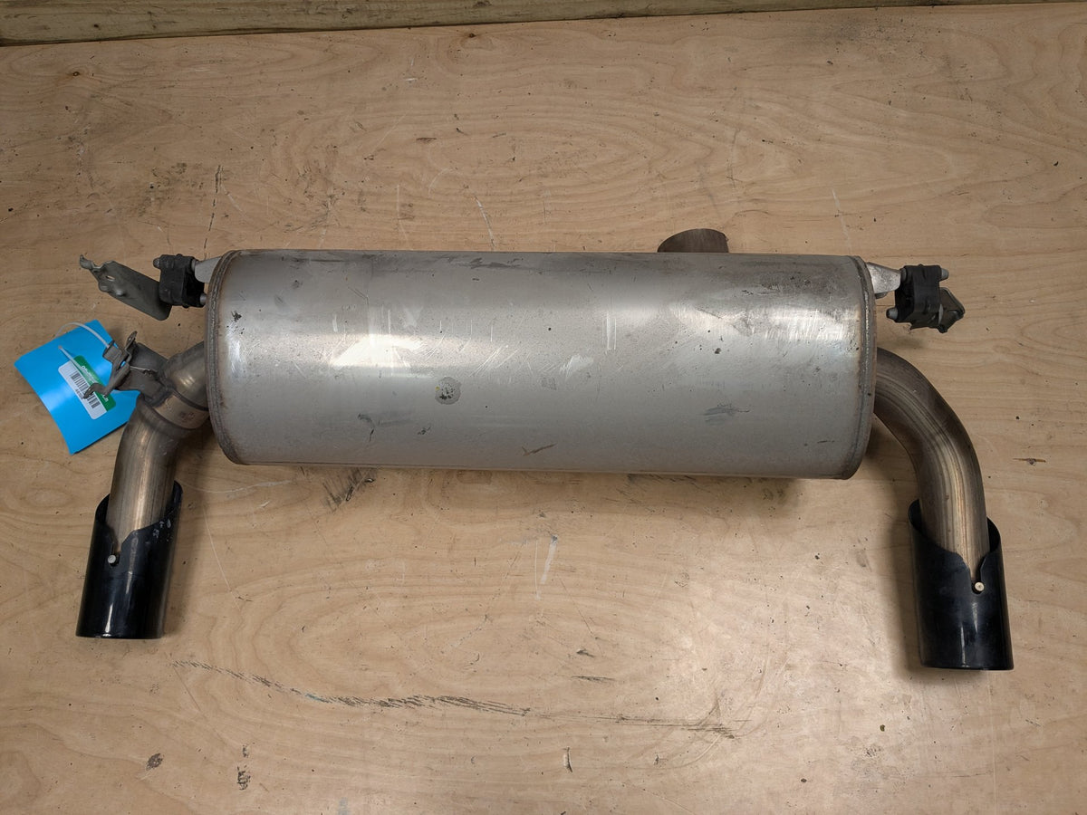 14-17 OEM BMW F22 F23 M235 Engine N55 Dual Exhaust Pipe Muffler w Black Tips
