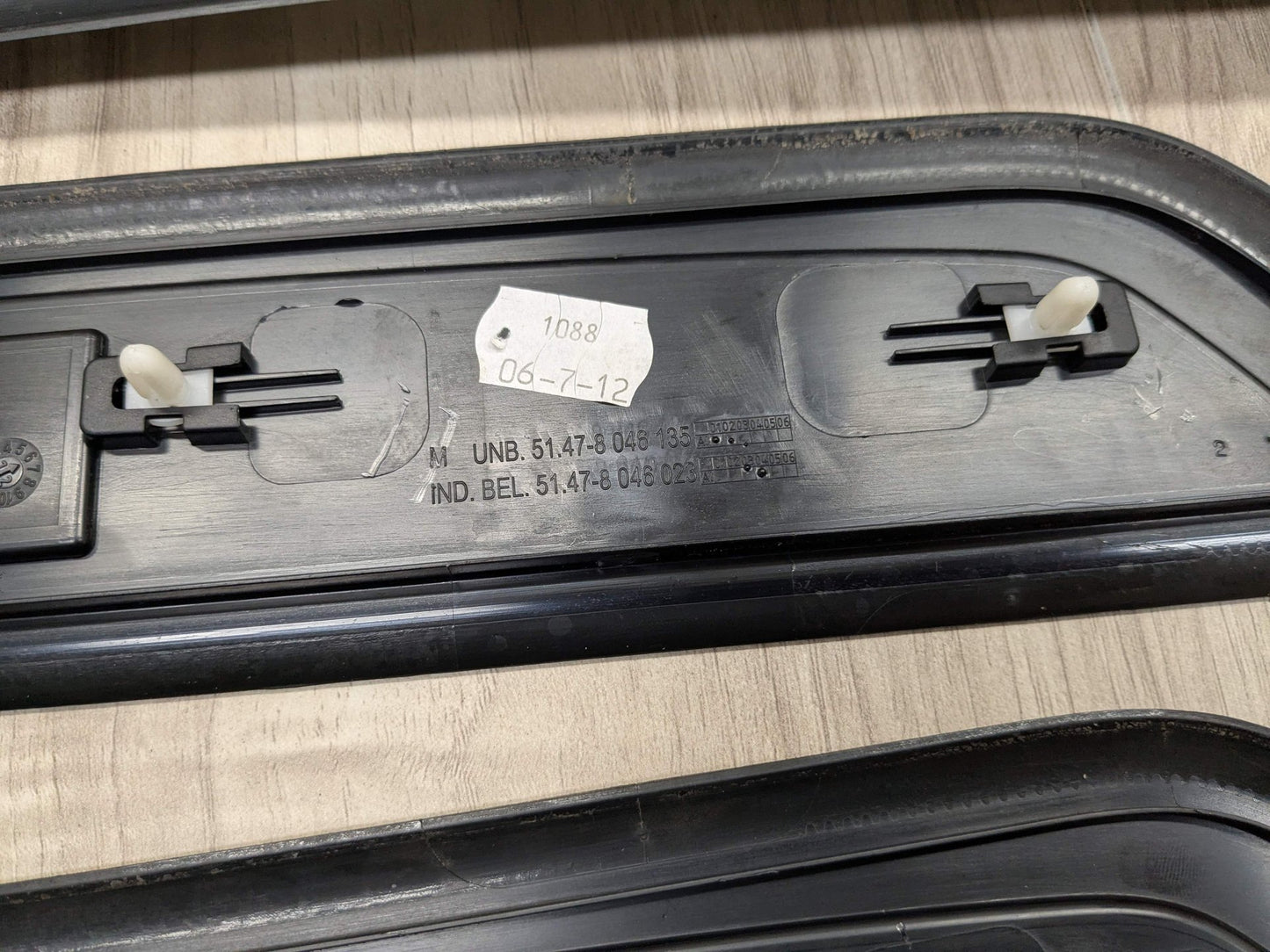 2013 BMW 750Li F02 Front Rear Left Right Scuff Plate Door Sill SET 8046291