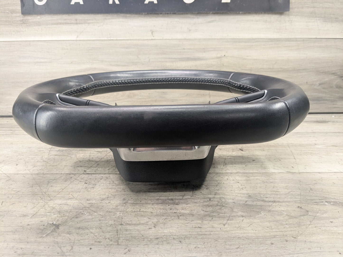 18-20 OEM AUDI Q5 SQ5 SPORT Leather Steering Wheel w/ Switches & Shifters