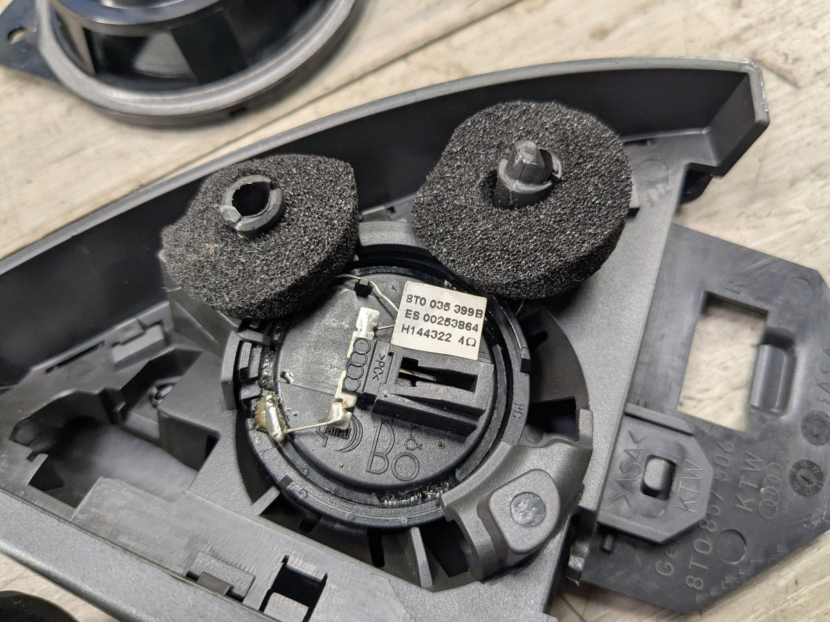 09-17 OEM AUDI A5 S5 Bang & Olufsen Front Rear Door Tweeter Speakers SET