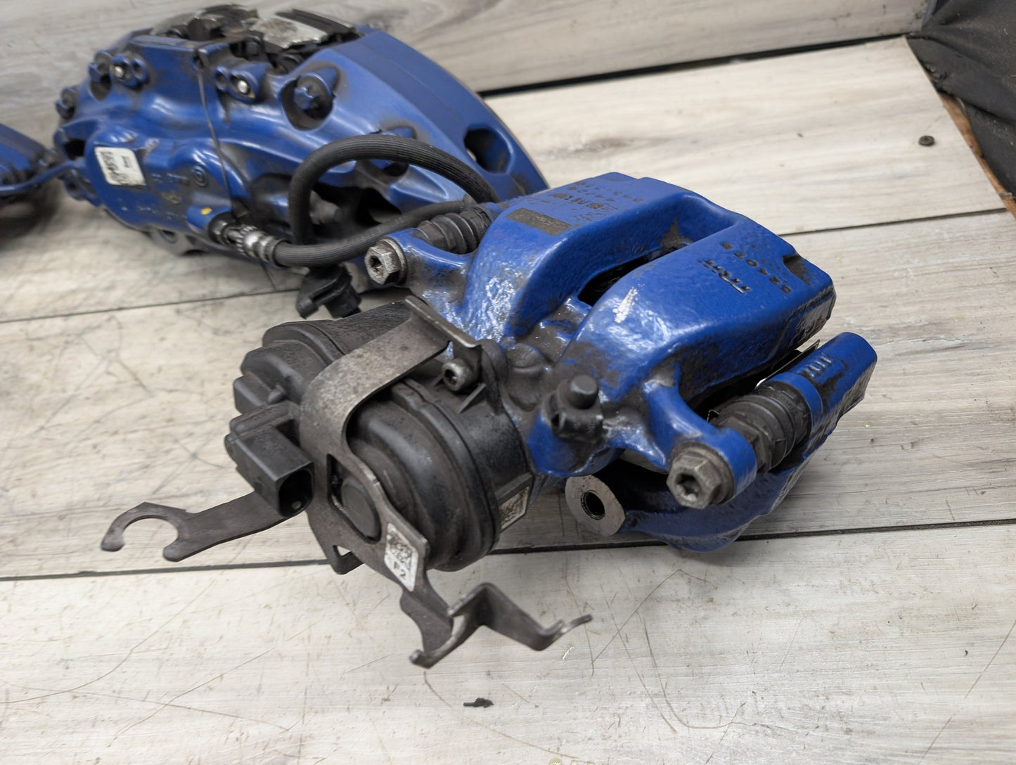 17-23 OEM BMW G30 540 M550 Front Rear Left Right Brake M SPORT Calipers SET Blue