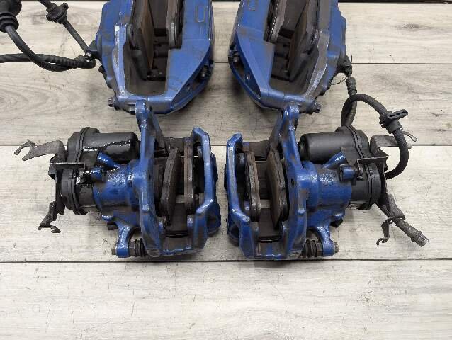 17-23 OEM BMW G30 530 540 M550 Front Rear Left Right Brake Calipers SET Blue