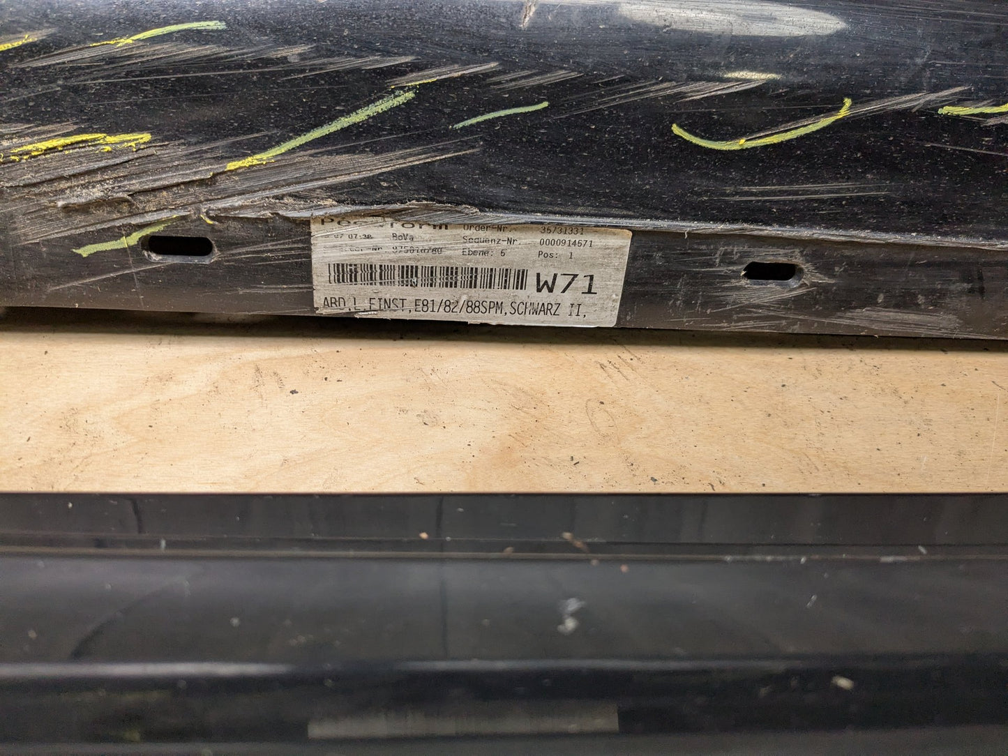 OEM BMW E82 E88 128 135 M SPORT Left Right Side Skirt Rocker Panel Black 668
