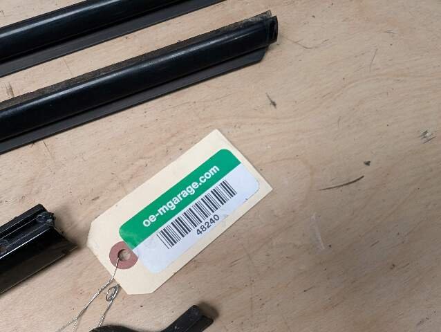OEM BMW E88 135 Front Rear Door Exterior Trim Molding High Gloss Black SET of 7